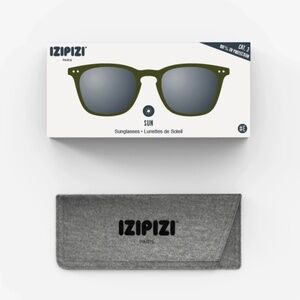 New IZIPIZI Sun Kaki Green  SUNGLASSES GREY LENS PARIS UNISEX